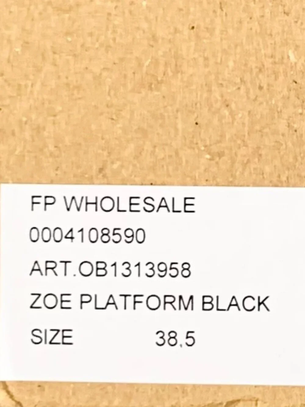 Free People Zoe Platform Slide Sandals, Black/White, Women’s 8.5, New In Box